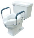 Toilet Seat W/Handles, 4 1/2 Height
